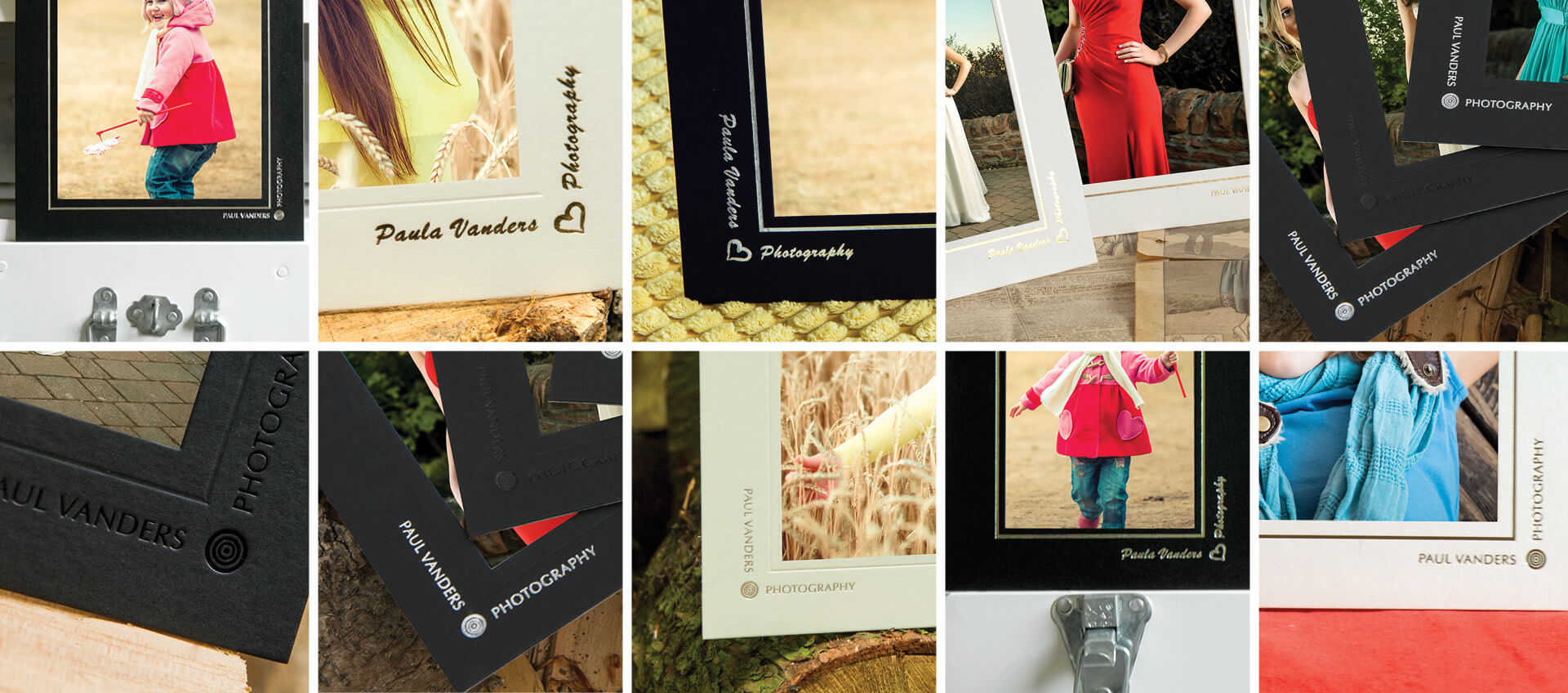 Brand your mounts and folders to promote your photography business