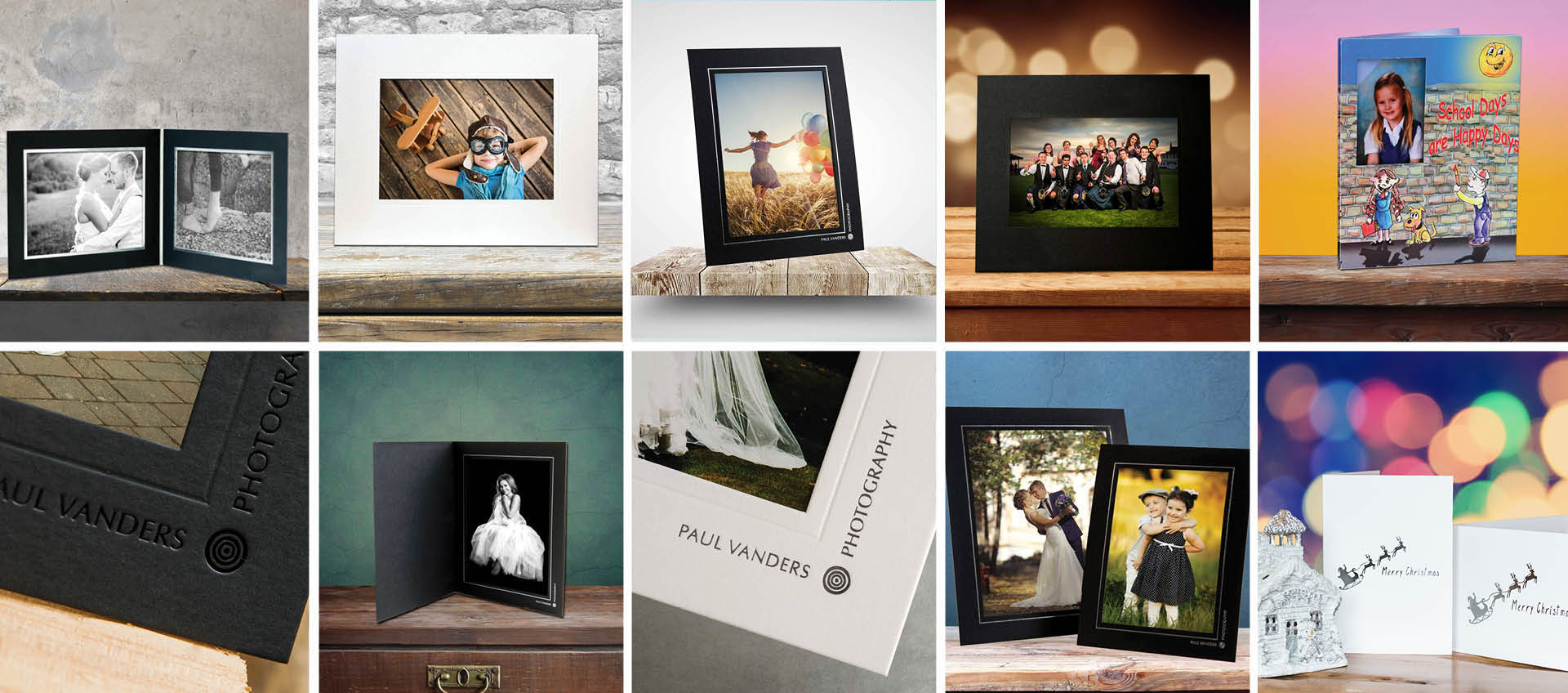 Brand your mounts and folders to promote your photography business